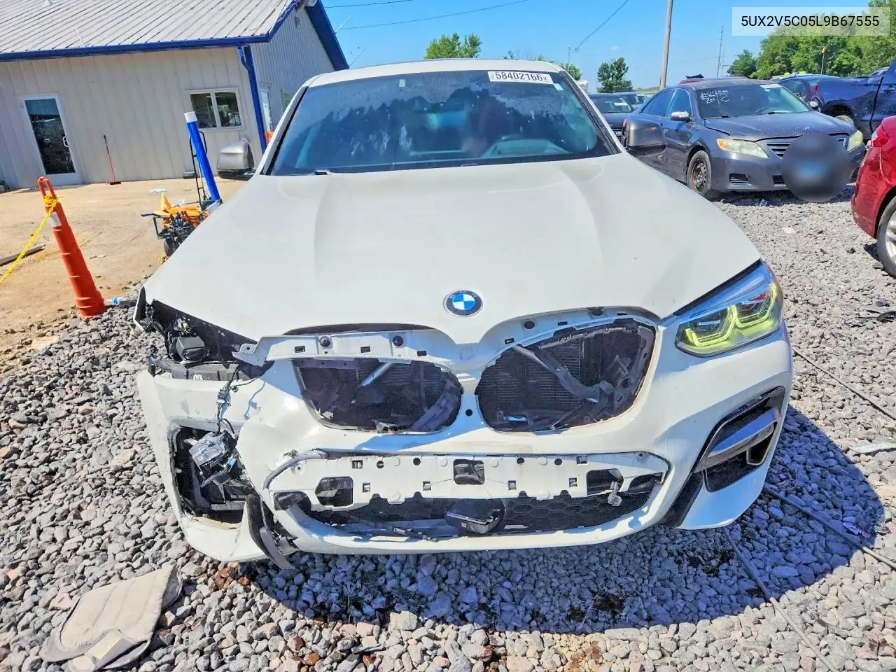 2020 BMW X4 xDrivem40I VIN: 5UX2V5C05L9B67555 Lot: 58402166