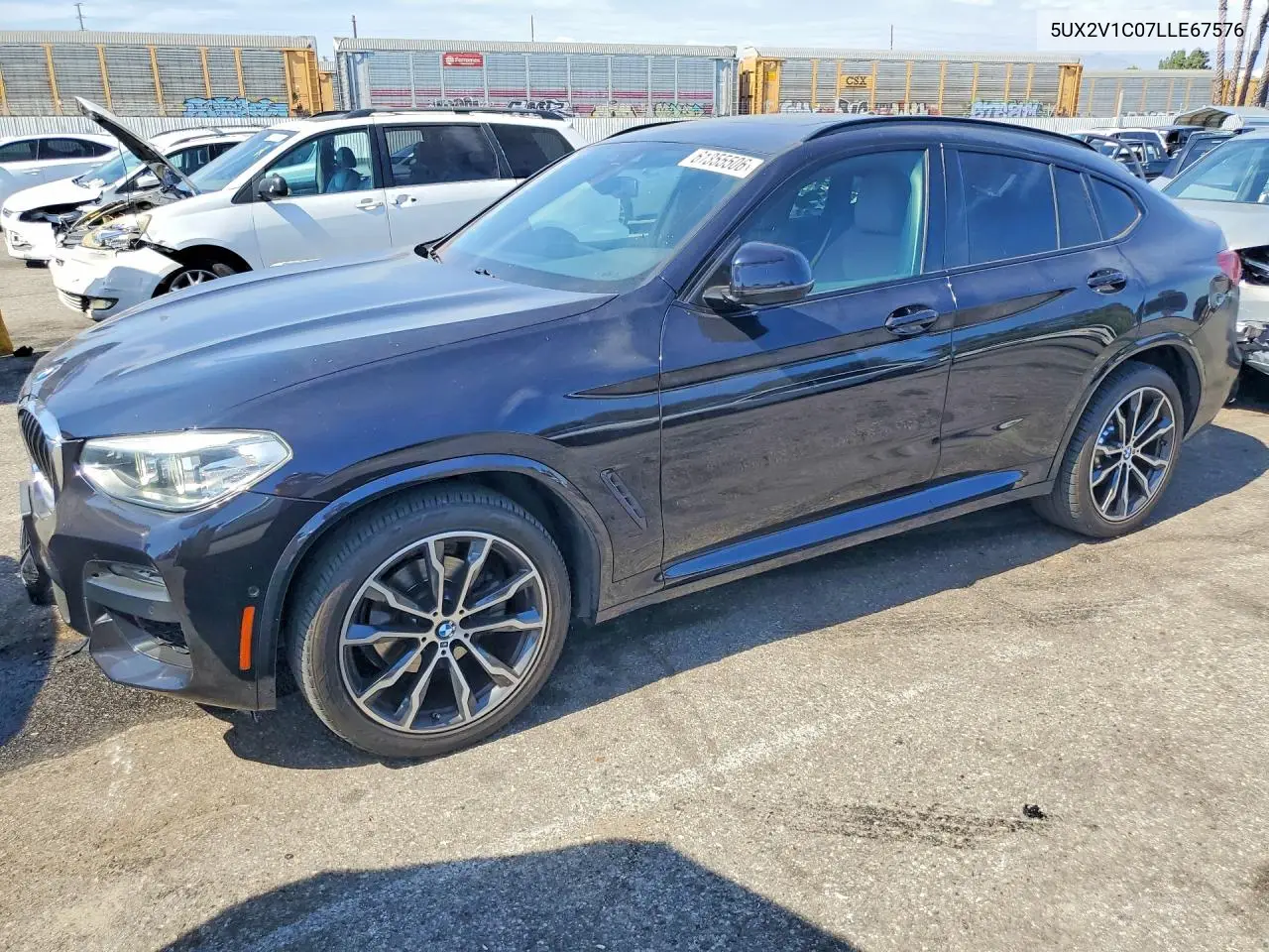 2020 BMW X4 xDrive30I VIN: 5UX2V1C07LLE67576 Lot: 61355506