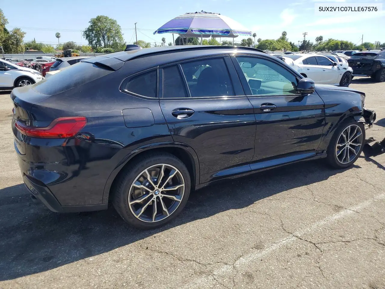 2020 BMW X4 xDrive30I VIN: 5UX2V1C07LLE67576 Lot: 61355506