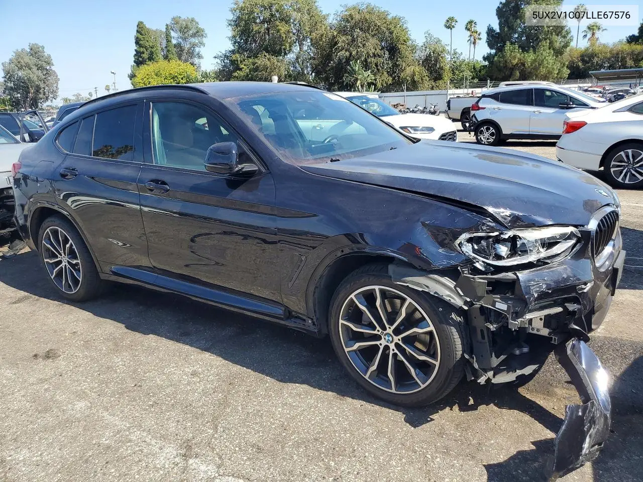 2020 BMW X4 xDrive30I VIN: 5UX2V1C07LLE67576 Lot: 61355506