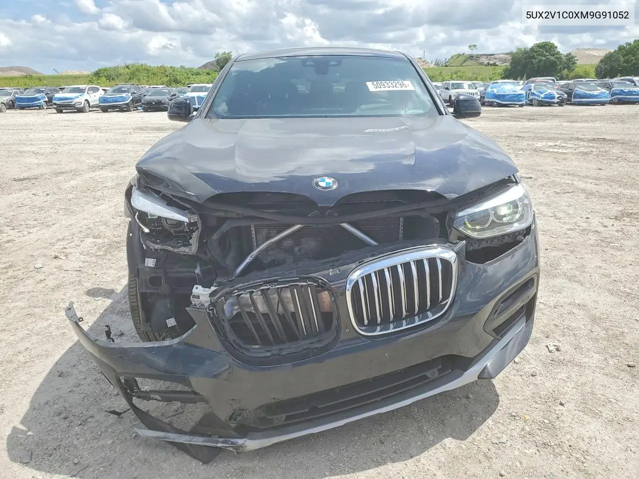 2021 BMW X4 xDrive30I VIN: 5UX2V1C0XM9G91052 Lot: 50933296