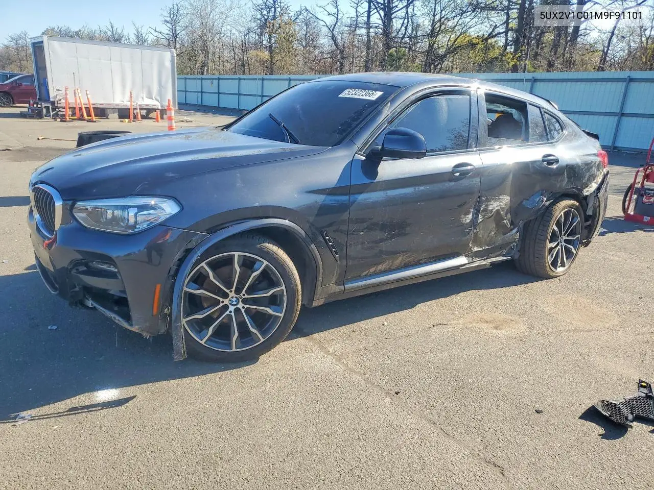 2021 BMW X4 xDrive30I VIN: 5UX2V1C01M9F91101 Lot: 52322366