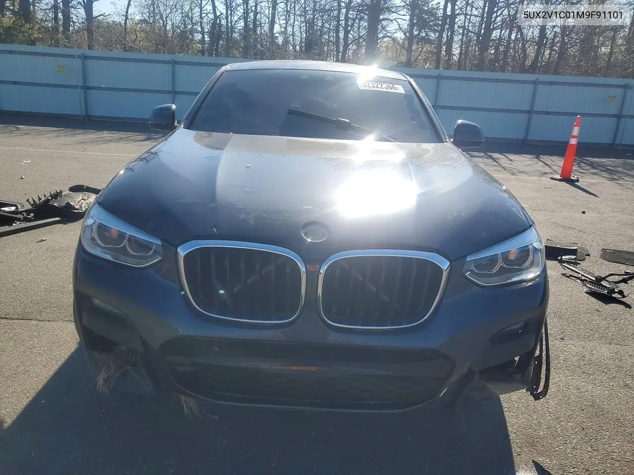 2021 BMW X4 xDrive30I VIN: 5UX2V1C01M9F91101 Lot: 52322366