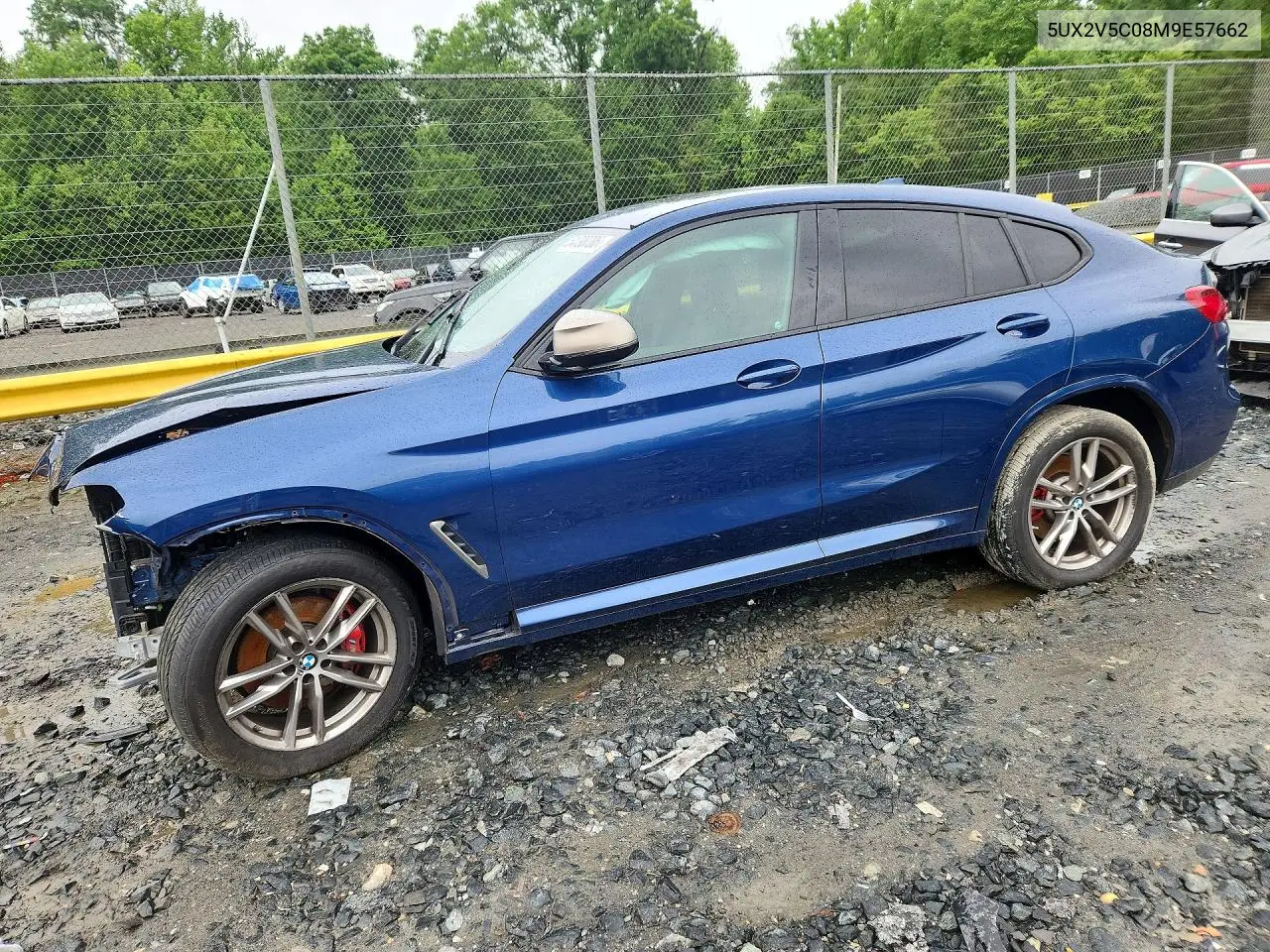 2021 BMW X4 xDrivem40I VIN: 5UX2V5C08M9E57662 Lot: 54798786