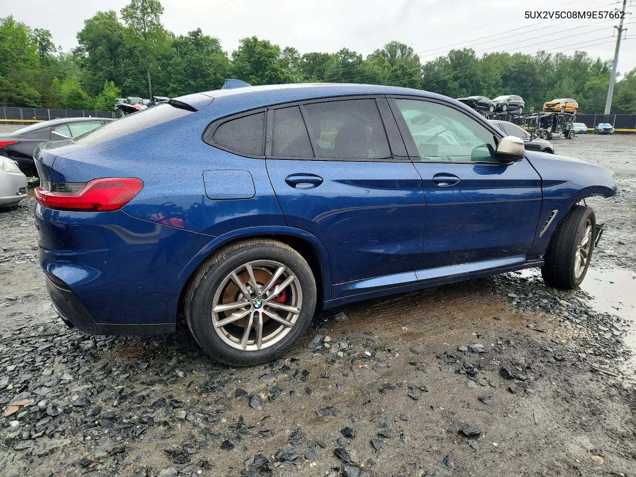 2021 BMW X4 xDrivem40I VIN: 5UX2V5C08M9E57662 Lot: 54798786