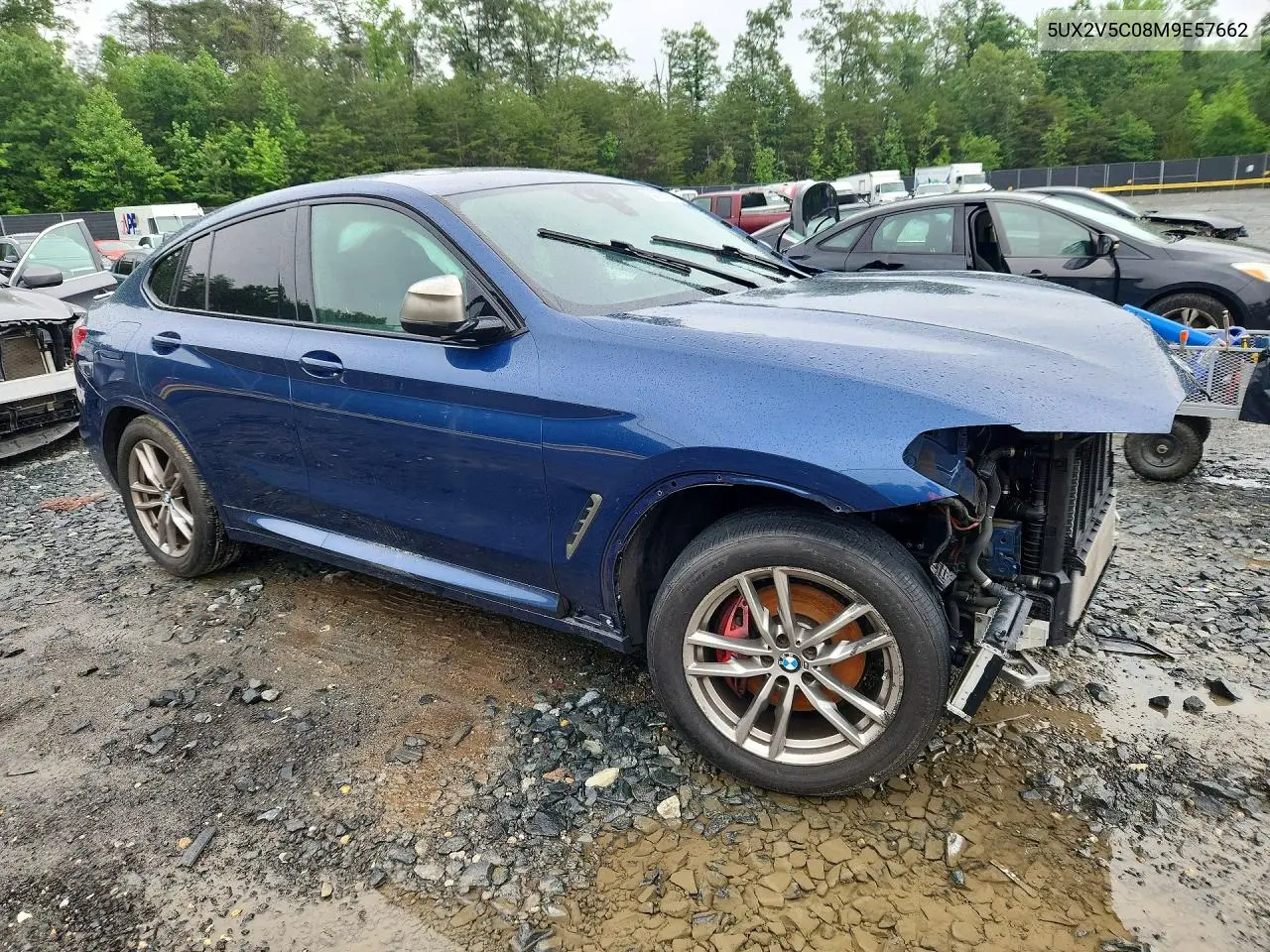 2021 BMW X4 xDrivem40I VIN: 5UX2V5C08M9E57662 Lot: 54798786