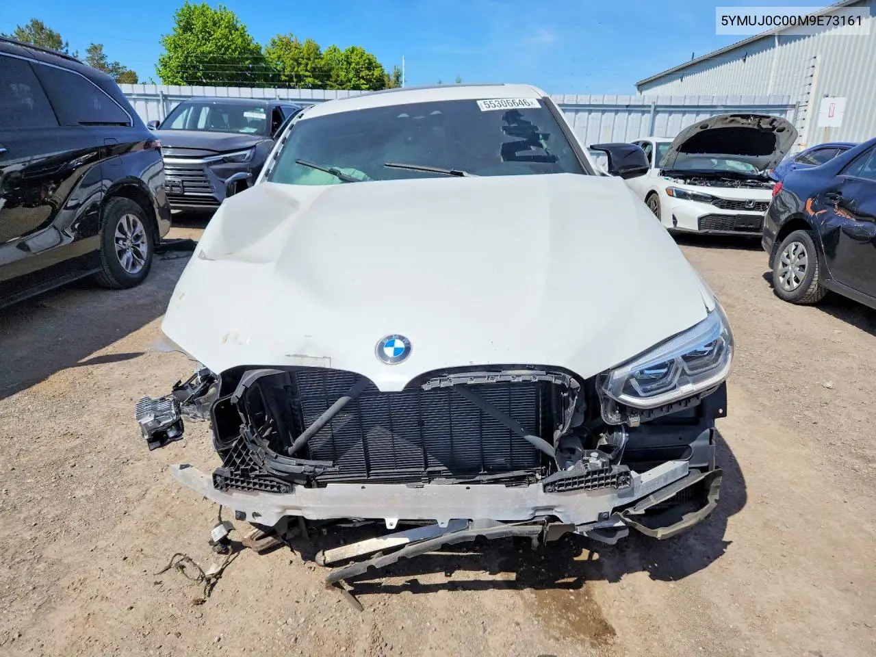 2021 BMW X4 M Competition VIN: 5YMUJ0C00M9E73161 Lot: 55306646