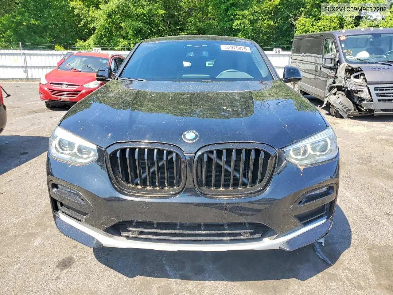 2021 BMW X4 xDrive30I VIN: 5UX2V1C09M9F37206 Lot: 55975826