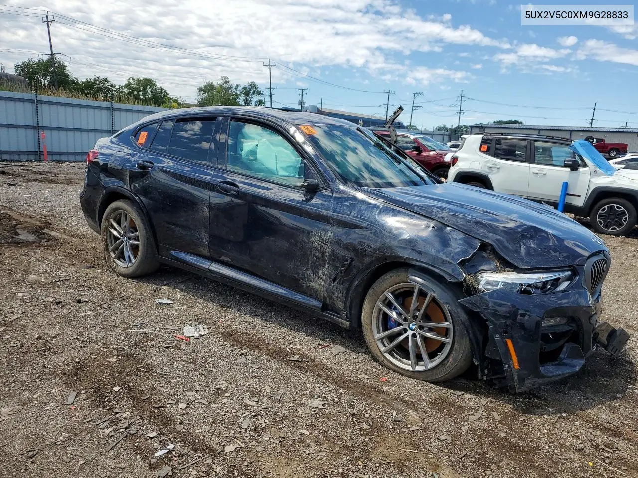 2021 BMW X4 xDrivem40I VIN: 5UX2V5C0XM9G28833 Lot: 57529706