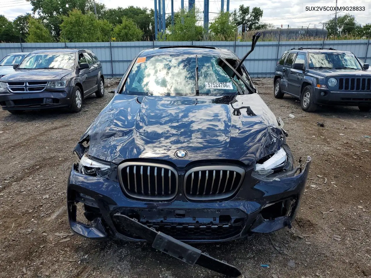 2021 BMW X4 xDrivem40I VIN: 5UX2V5C0XM9G28833 Lot: 57529706