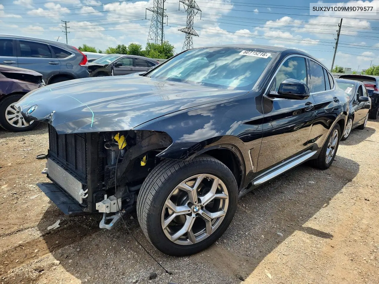 2021 BMW X4 xDrive30I VIN: 5UX2V1C09M9D79577 Lot: 60315216