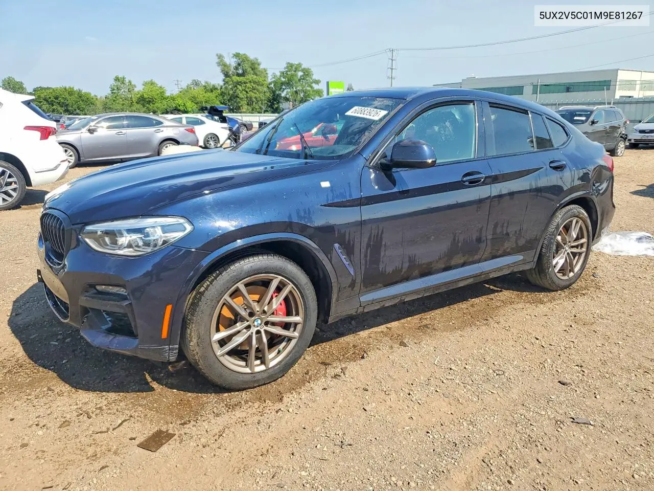 2021 BMW X4 xDrivem40I VIN: 5UX2V5C01M9E81267 Lot: 60883926