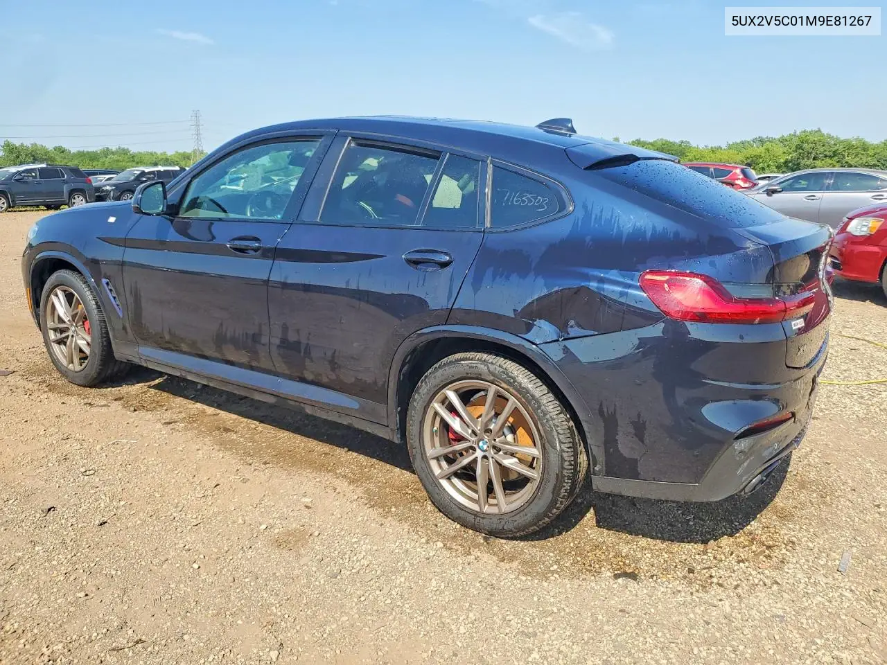 2021 BMW X4 xDrivem40I VIN: 5UX2V5C01M9E81267 Lot: 60883926