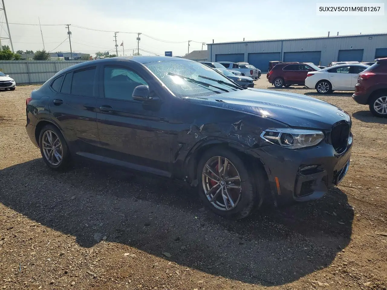 2021 BMW X4 xDrivem40I VIN: 5UX2V5C01M9E81267 Lot: 60883926