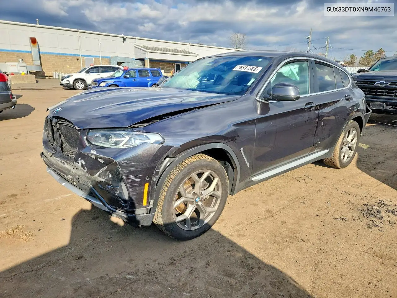 2022 BMW X4 xDrive30I VIN: 5UX33DT0XN9M46763 Lot: 48811306