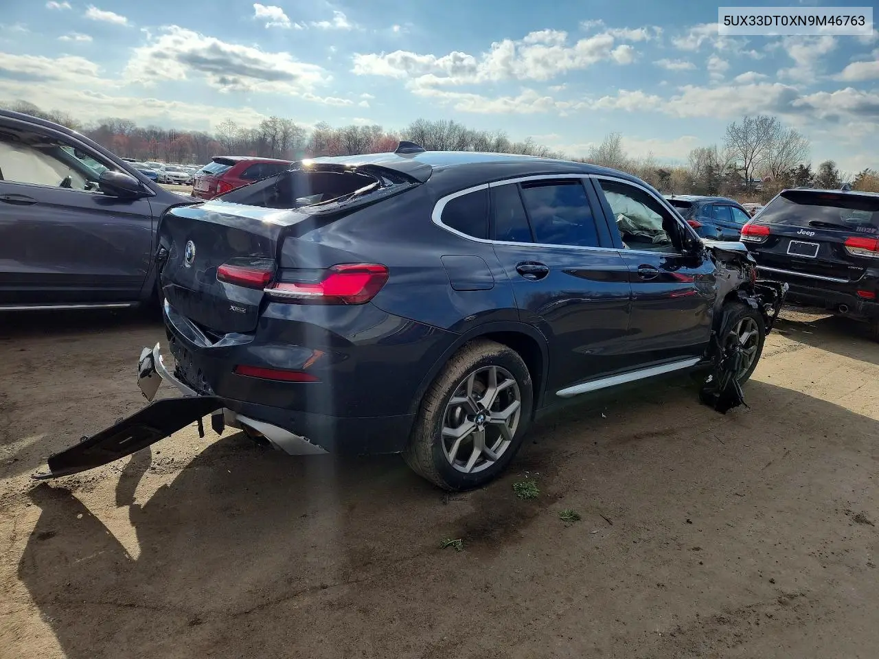 2022 BMW X4 xDrive30I VIN: 5UX33DT0XN9M46763 Lot: 48811306