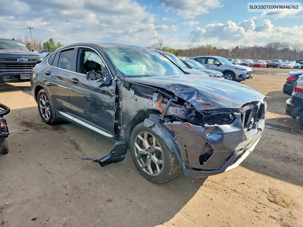 2022 BMW X4 xDrive30I VIN: 5UX33DT0XN9M46763 Lot: 48811306