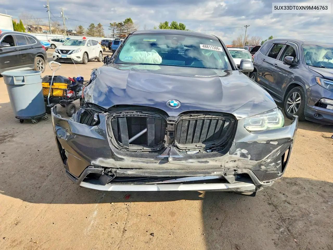 2022 BMW X4 xDrive30I VIN: 5UX33DT0XN9M46763 Lot: 48811306