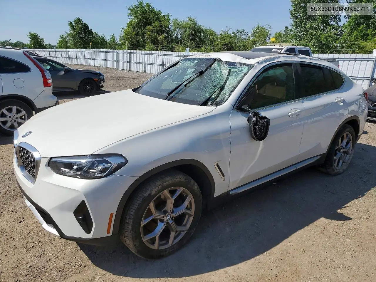 2022 BMW X4 xDrive30I VIN: 5UX33DT08N9K50711 Lot: 54511286