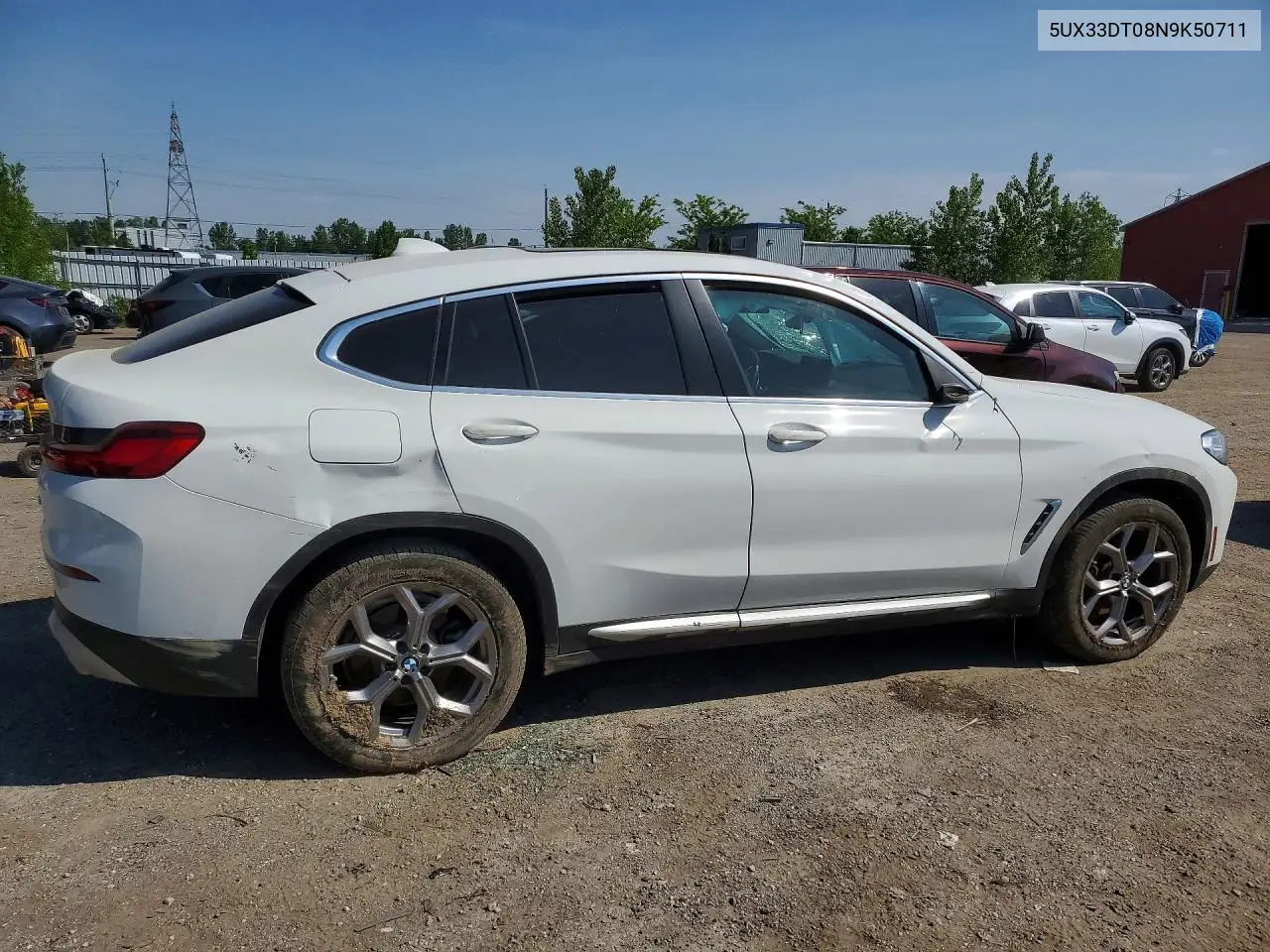 2022 BMW X4 xDrive30I VIN: 5UX33DT08N9K50711 Lot: 54511286