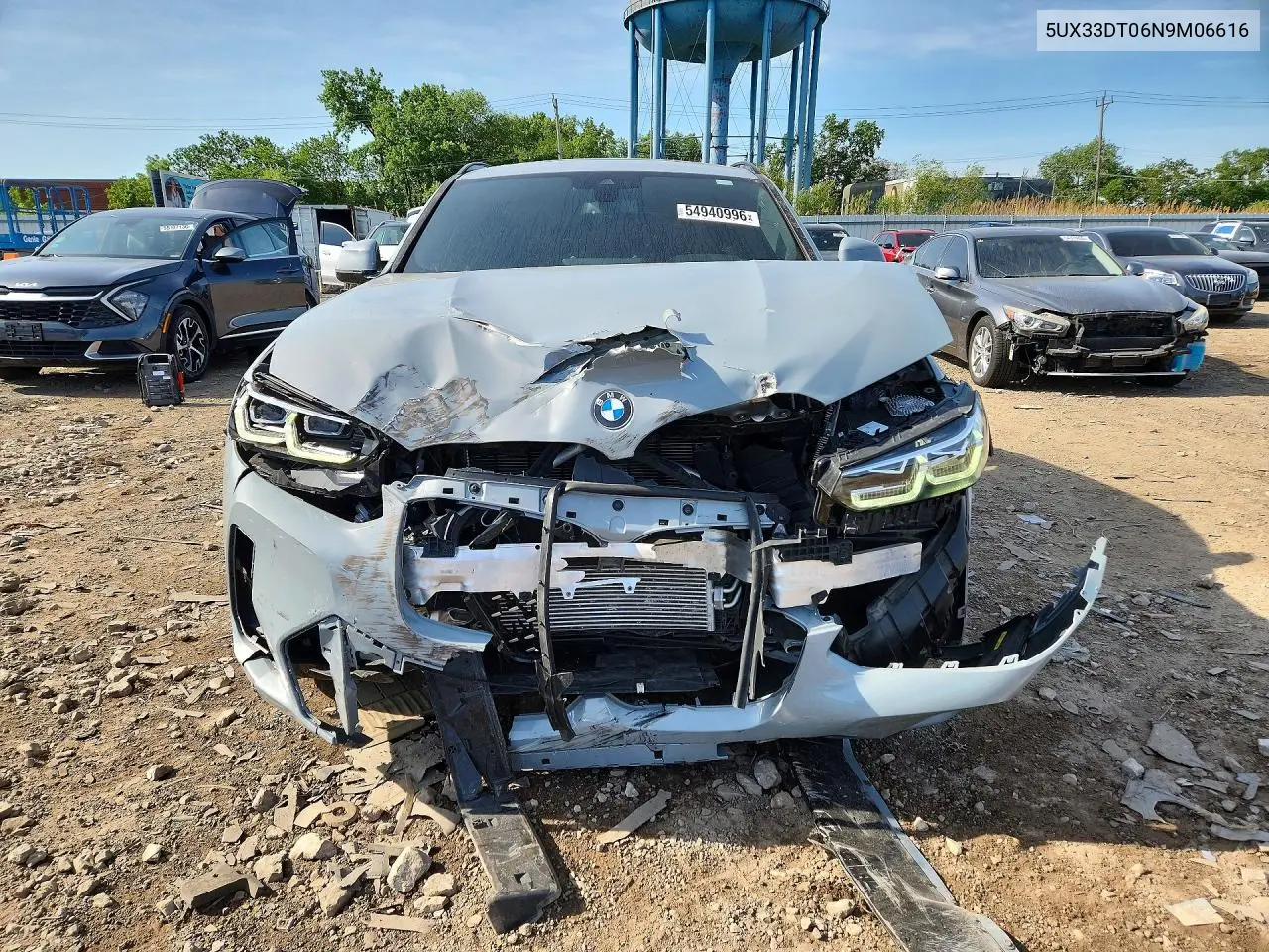 2022 BMW X4 xDrive30I VIN: 5UX33DT06N9M06616 Lot: 54940996