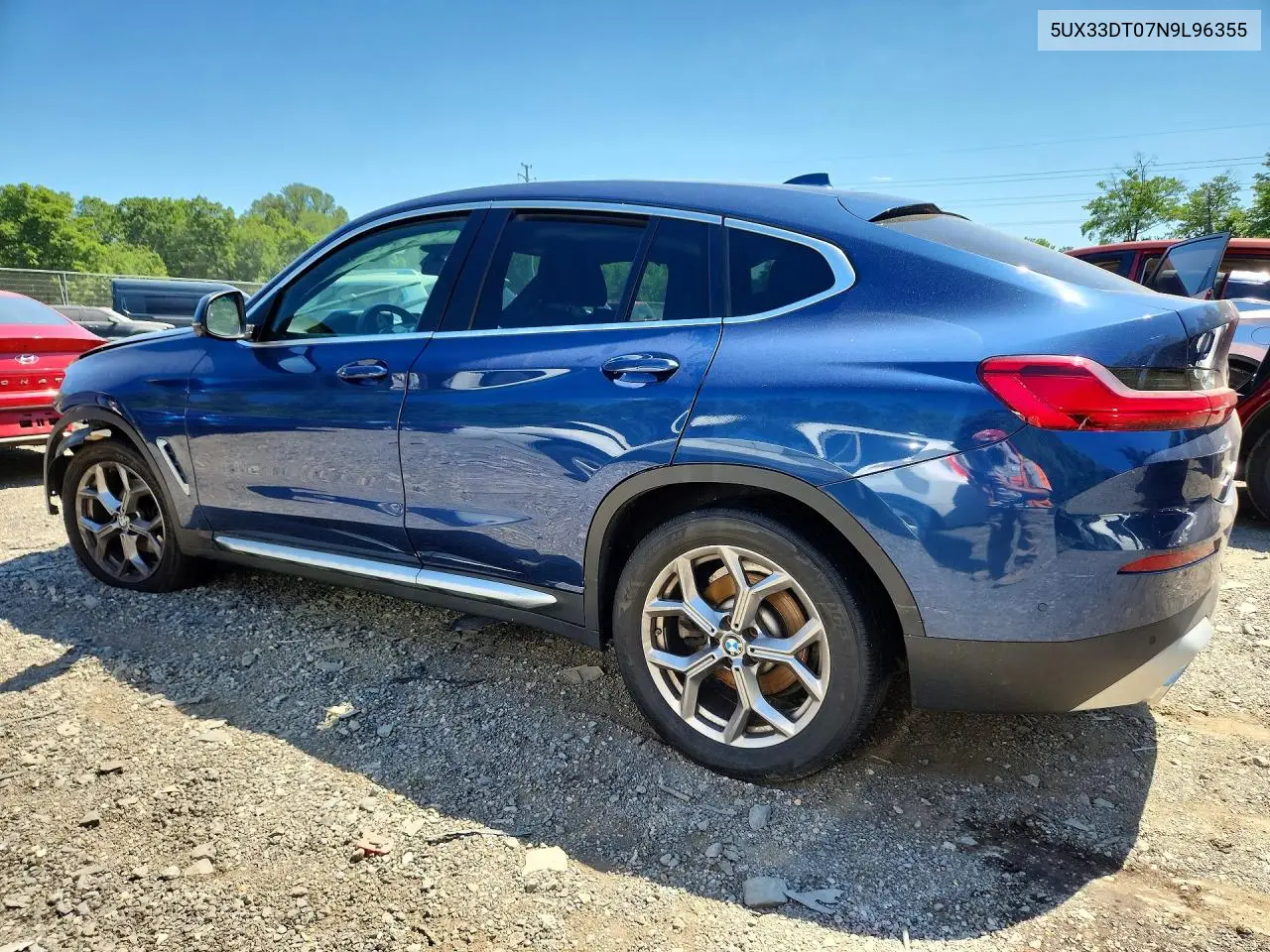 2022 BMW X4 xDrive30I VIN: 5UX33DT07N9L96355 Lot: 55226116