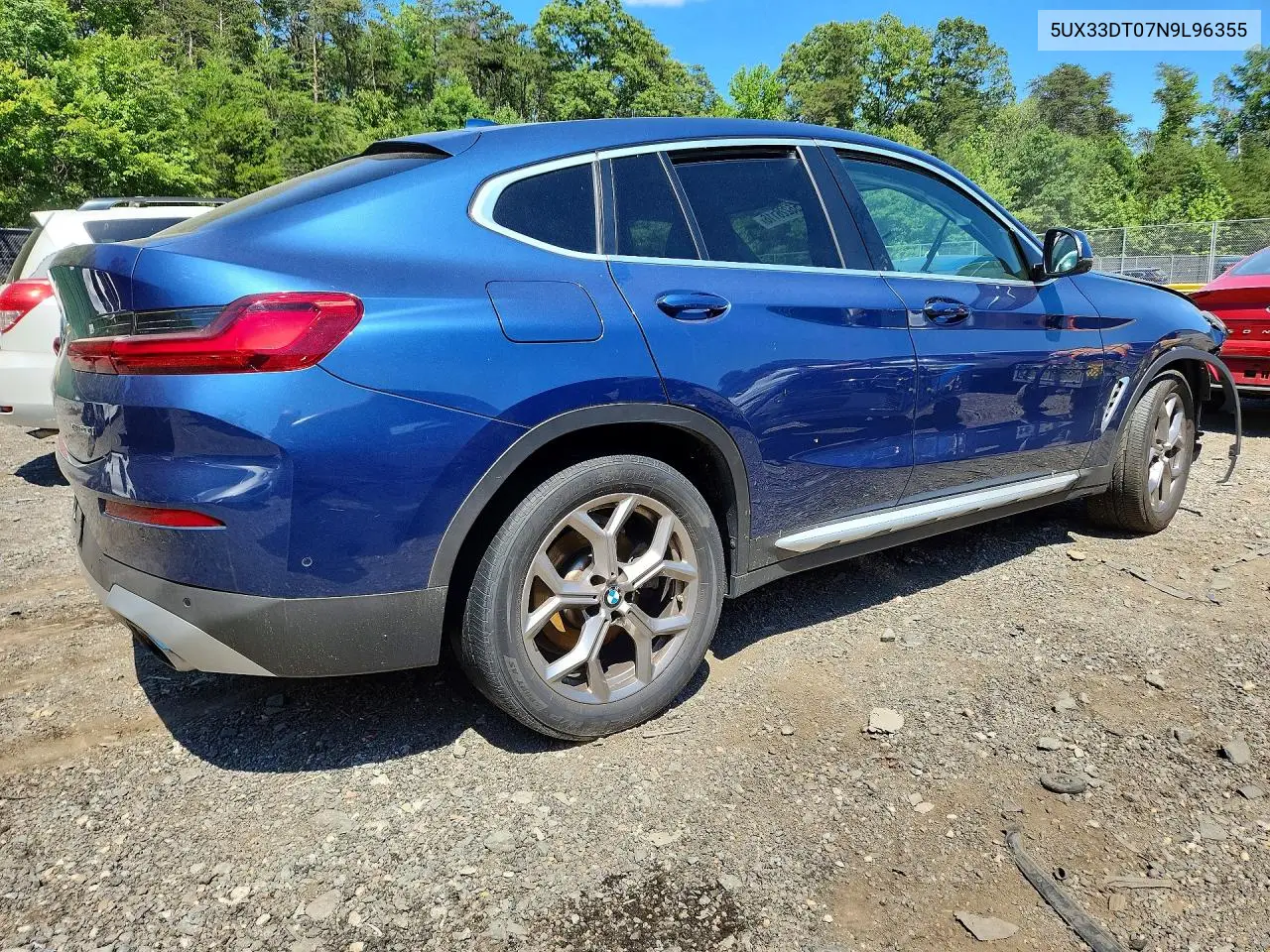 2022 BMW X4 xDrive30I VIN: 5UX33DT07N9L96355 Lot: 55226116