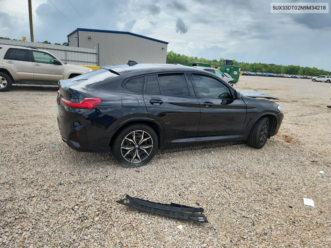 2022 BMW X4 xDrive30I VIN: 5UX33DT02N9M34218 Lot: 55231316