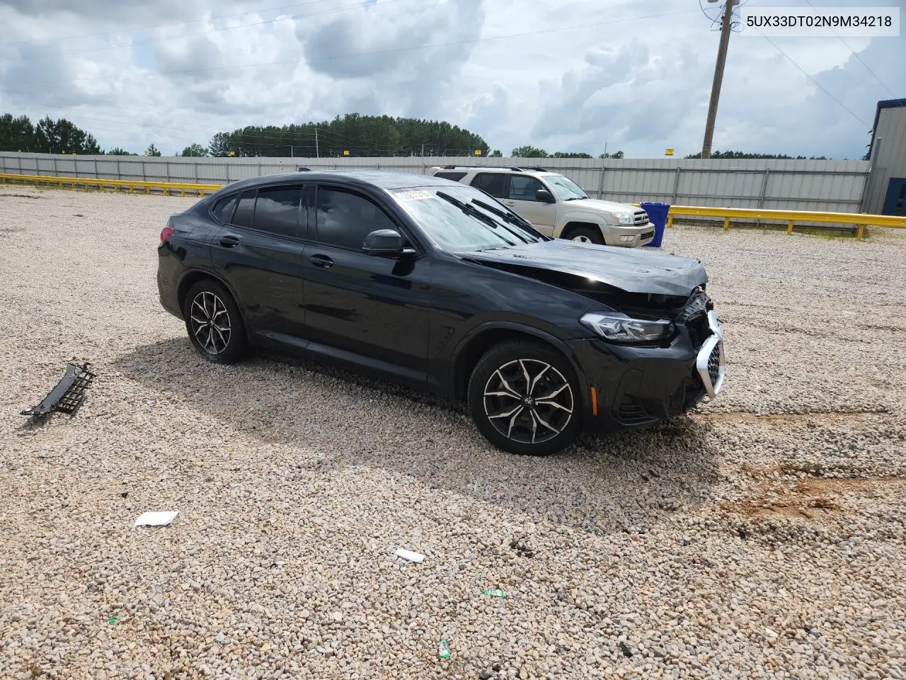 2022 BMW X4 xDrive30I VIN: 5UX33DT02N9M34218 Lot: 55231316