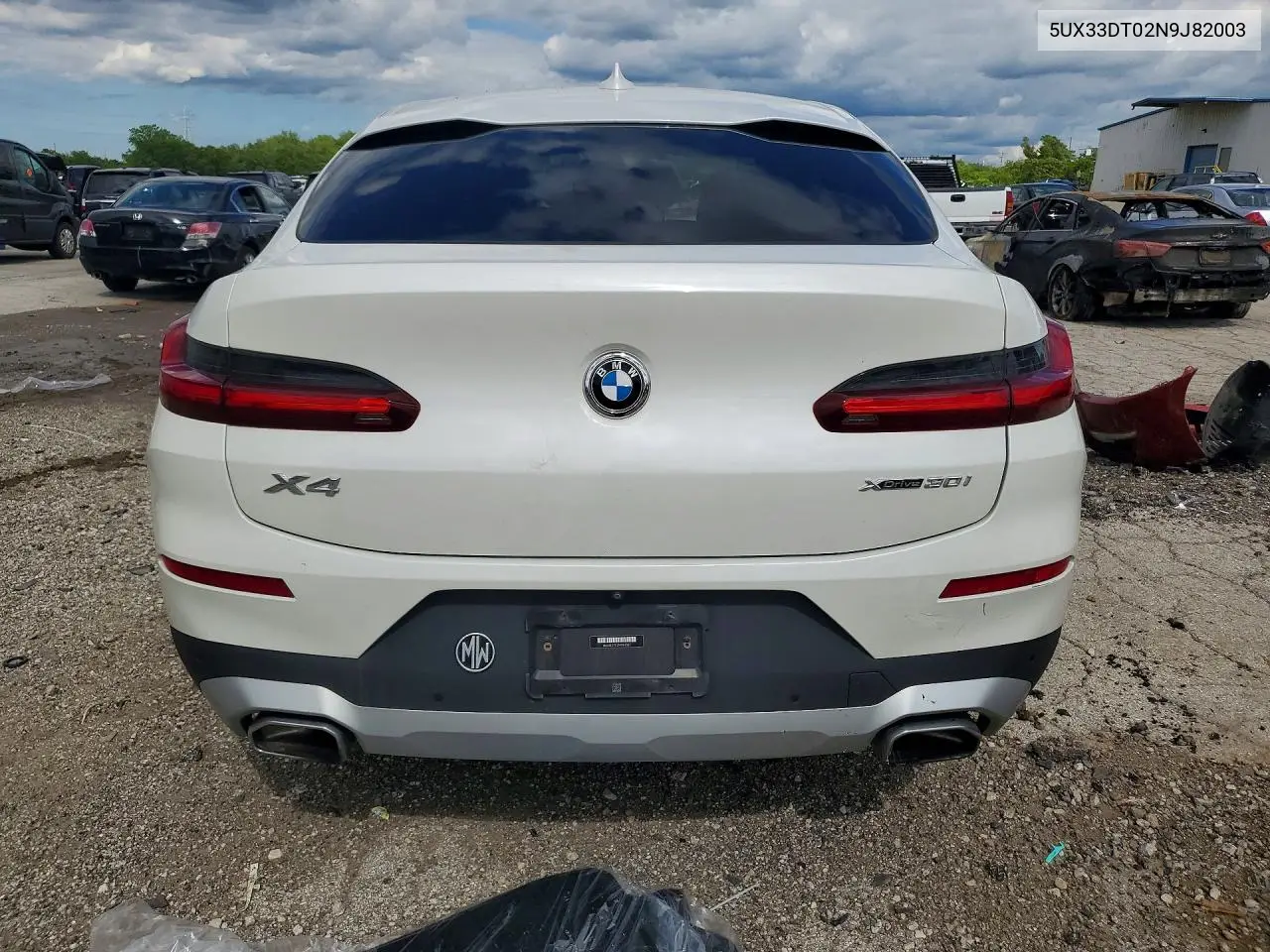 2022 BMW X4 xDrive30I VIN: 5UX33DT02N9J82003 Lot: 57266906