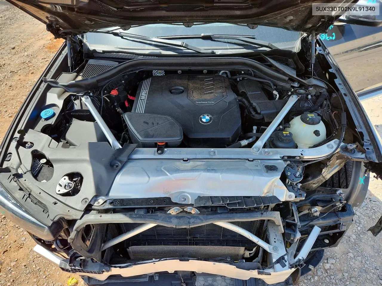 2022 BMW X4 xDrive30I VIN: 5UX33DT02N9L91340 Lot: 58822666