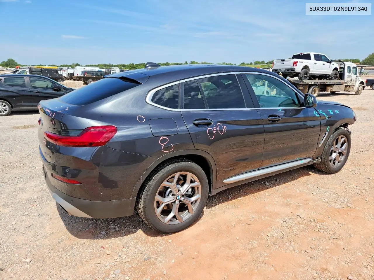 2022 BMW X4 xDrive30I VIN: 5UX33DT02N9L91340 Lot: 58822666