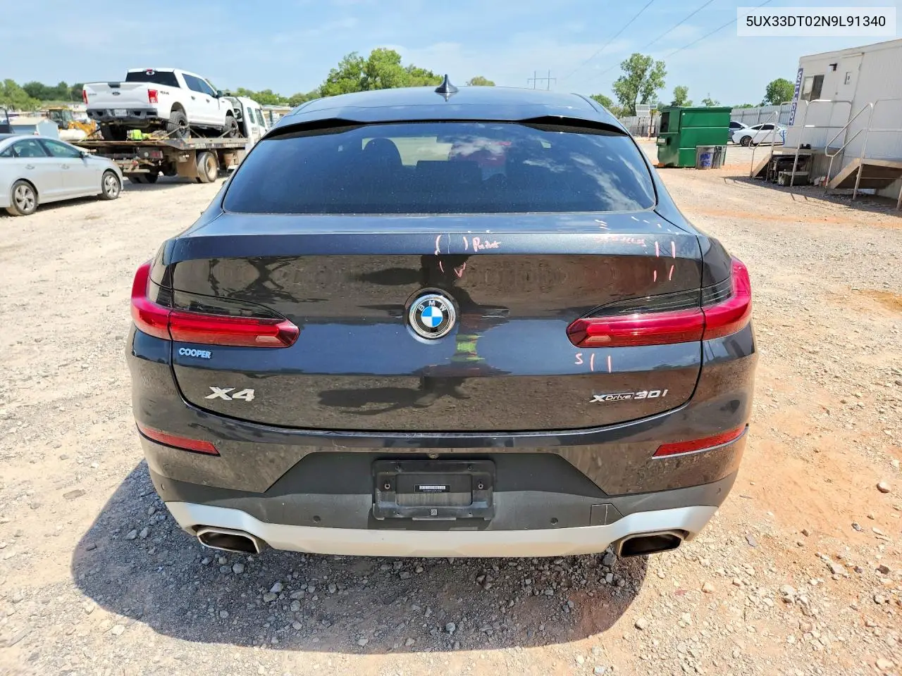 2022 BMW X4 xDrive30I VIN: 5UX33DT02N9L91340 Lot: 58822666
