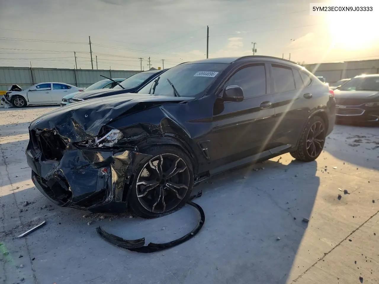 2022 BMW X4 M VIN: 5YM23EC0XN9J03333 Lot: 58944896