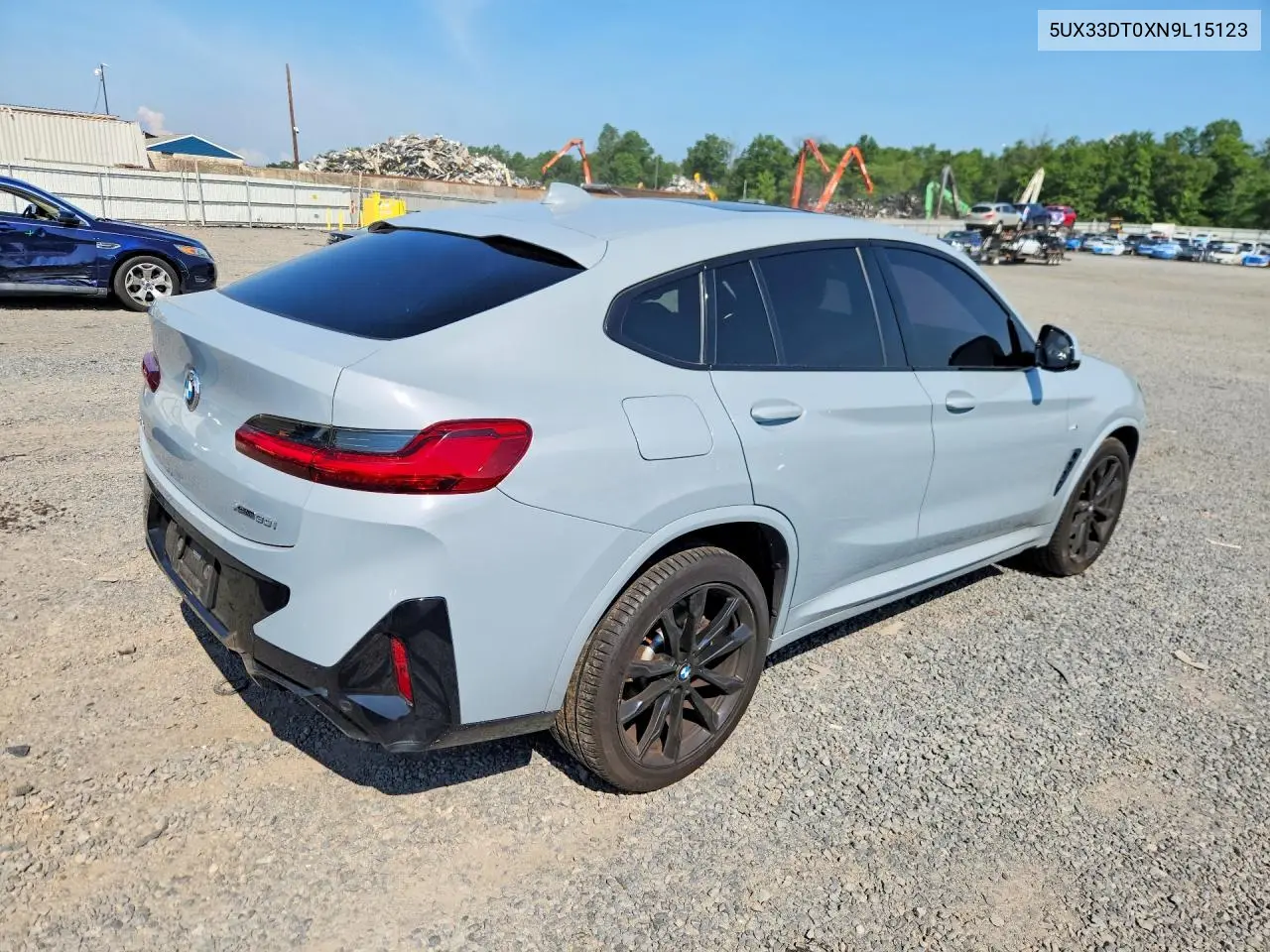 2022 BMW X4 xDrive30I VIN: 5UX33DT0XN9L15123 Lot: 59095146