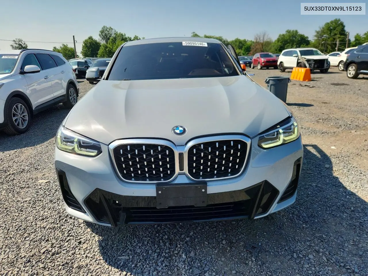 2022 BMW X4 xDrive30I VIN: 5UX33DT0XN9L15123 Lot: 59095146