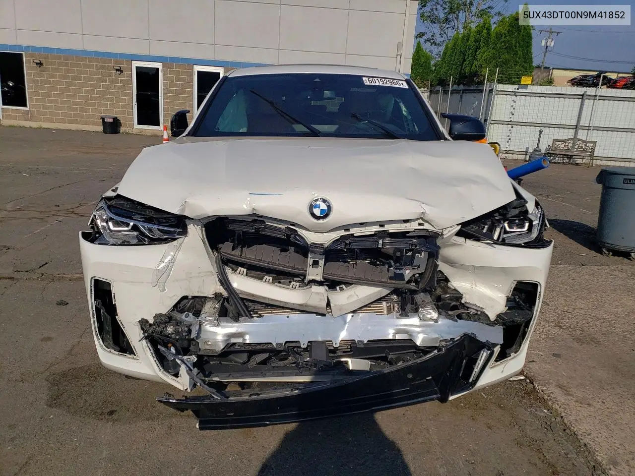 2022 BMW X4 M40I VIN: 5UX43DT00N9M41852 Lot: 60192966