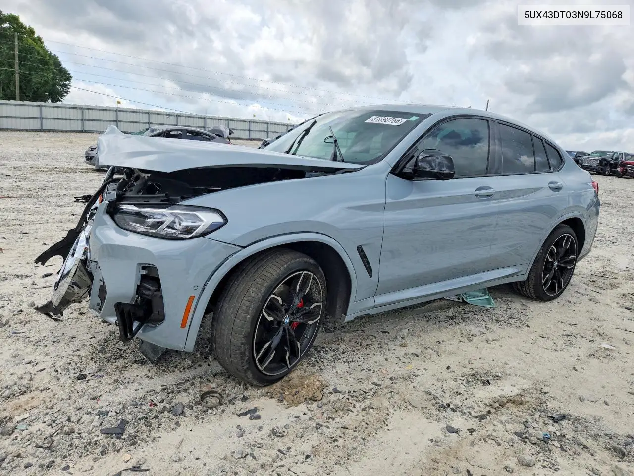 2022 BMW X4 M40I VIN: 5UX43DT03N9L75068 Lot: 61690786