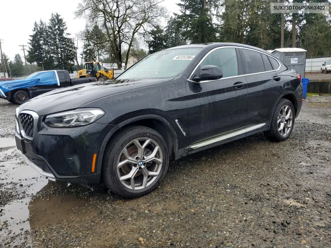 2023 BMW X4 xDrive30I VIN: 5UX33DT06P9N63422 Lot: 46124706