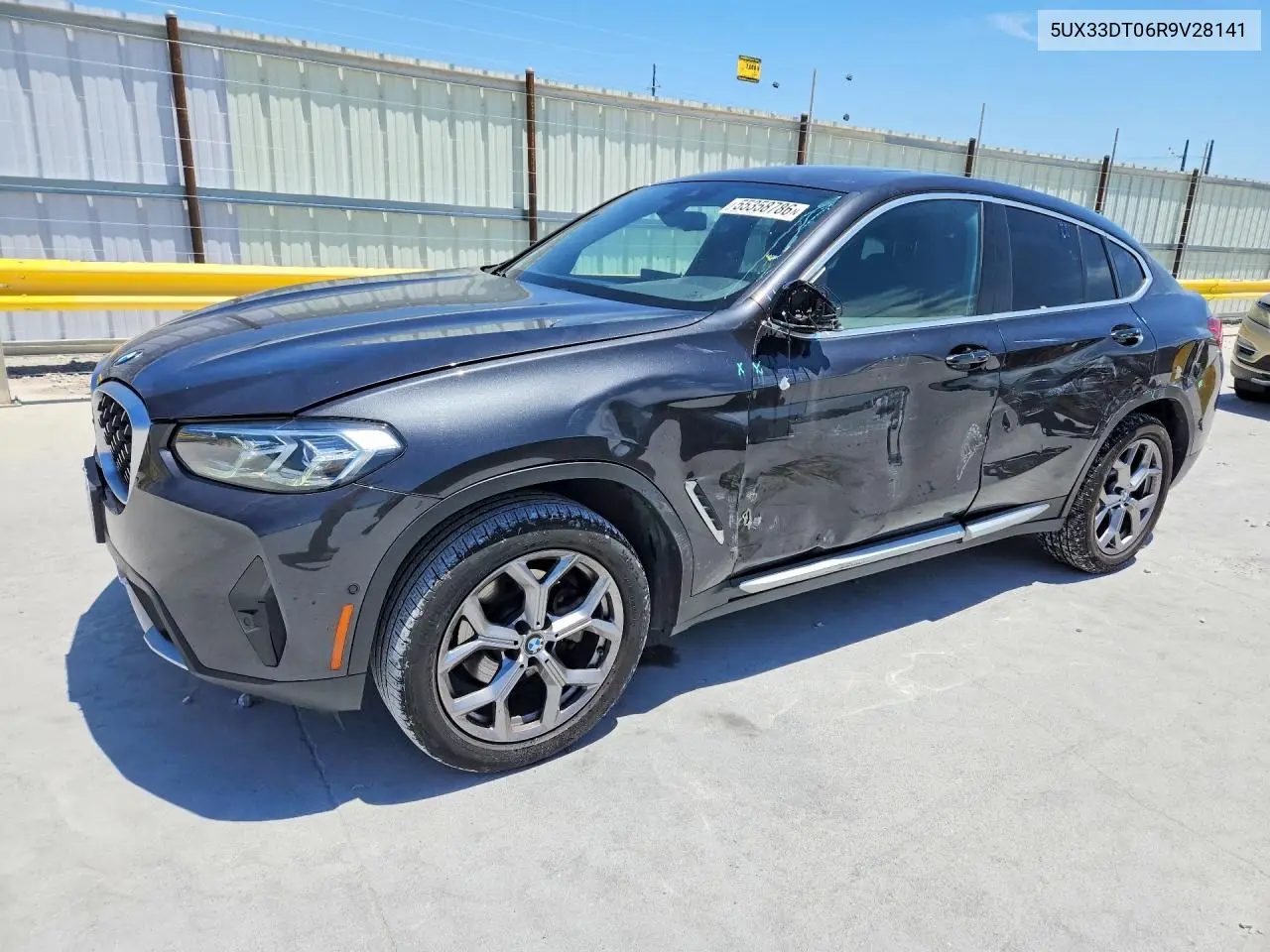 2024 BMW X4 xDrive30I VIN: 5UX33DT06R9V28141 Lot: 55358786