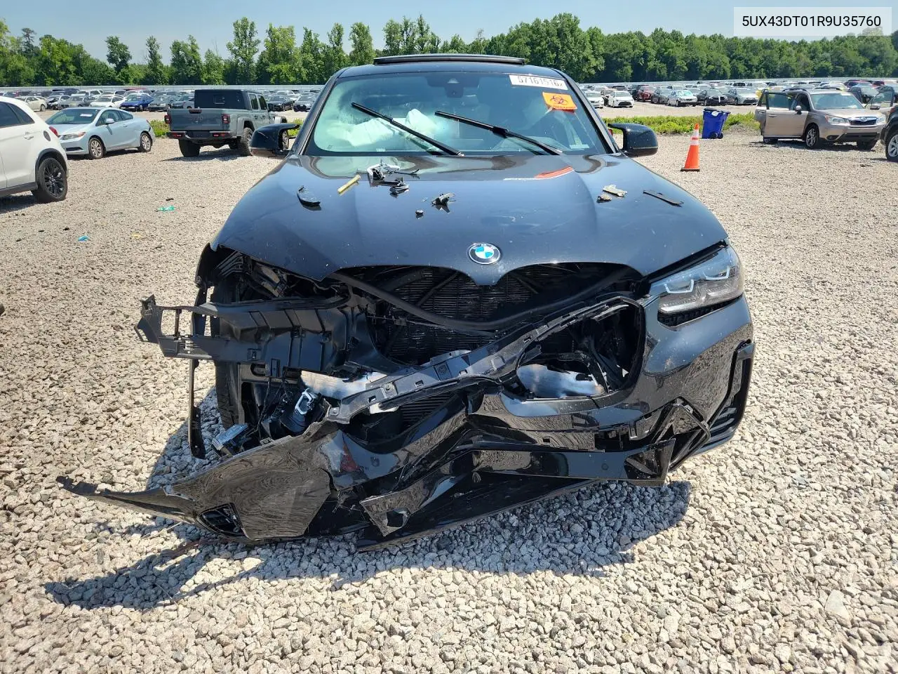 2024 BMW X4 M40I VIN: 5UX43DT01R9U35760 Lot: 57161516