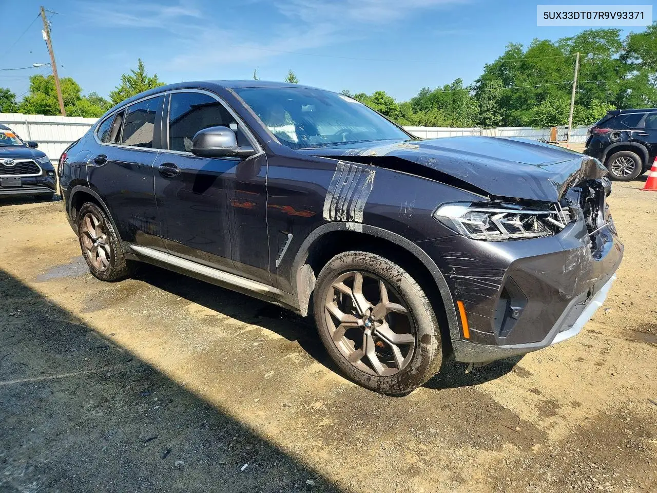 2024 BMW X4 xDrive30I VIN: 5UX33DT07R9V93371 Lot: 61408596