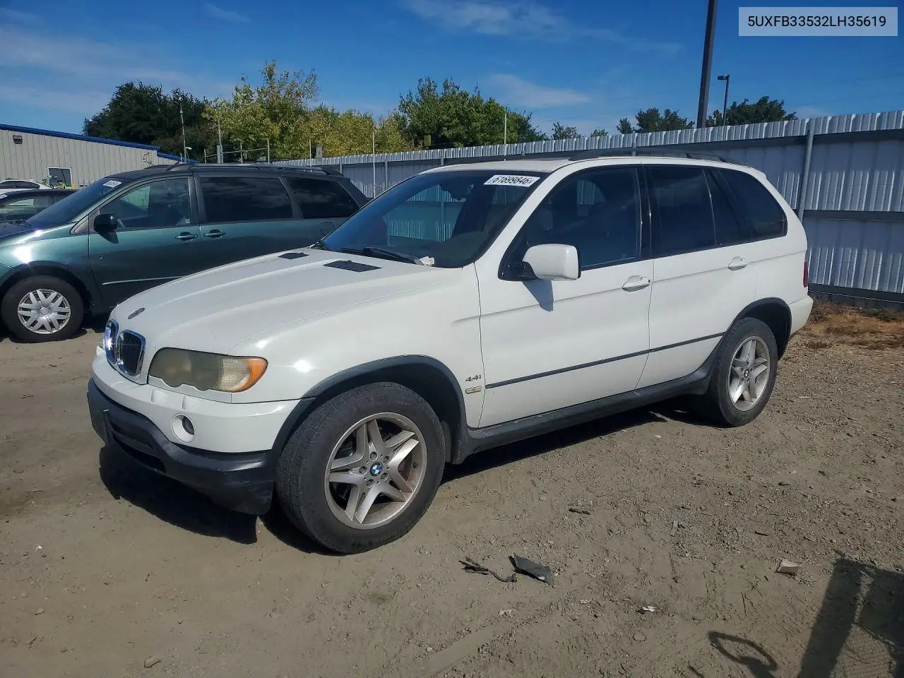 2002 BMW X5 4.4I VIN: 5UXFB33532LH35619 Lot: 61699846