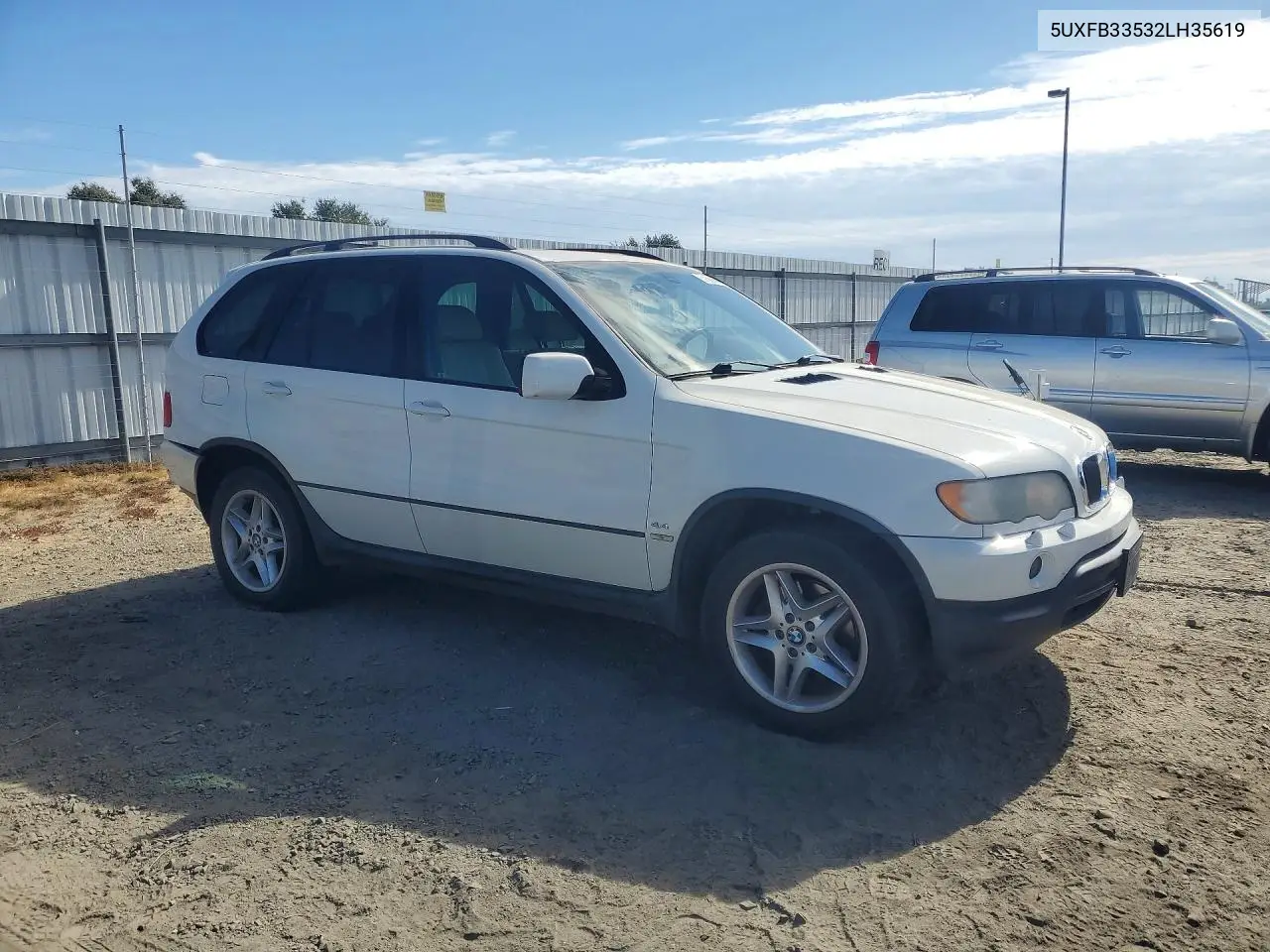 2002 BMW X5 4.4I VIN: 5UXFB33532LH35619 Lot: 61699846