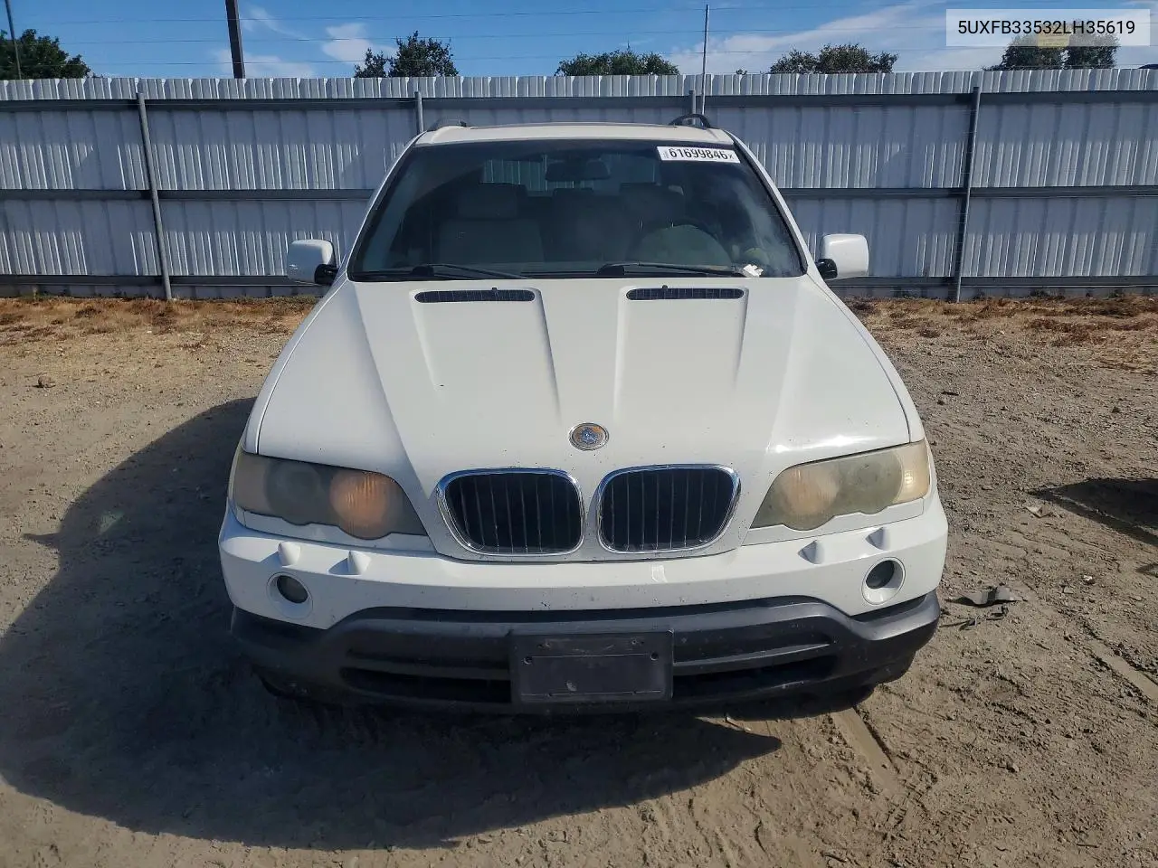 2002 BMW X5 4.4I VIN: 5UXFB33532LH35619 Lot: 61699846