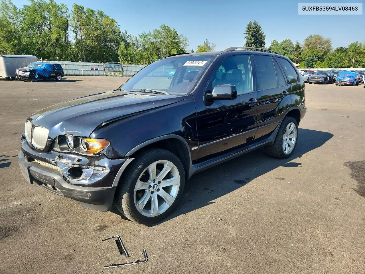2004 BMW X5 4.4I VIN: 5UXFB53594LV08463 Lot: 61948246