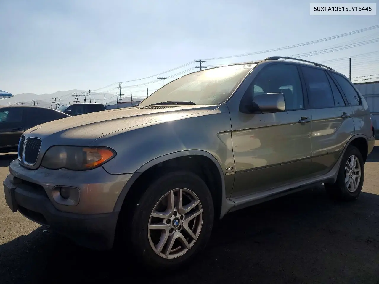2005 BMW X5 3.0I VIN: 5UXFA13515LY15445 Lot: 61350936