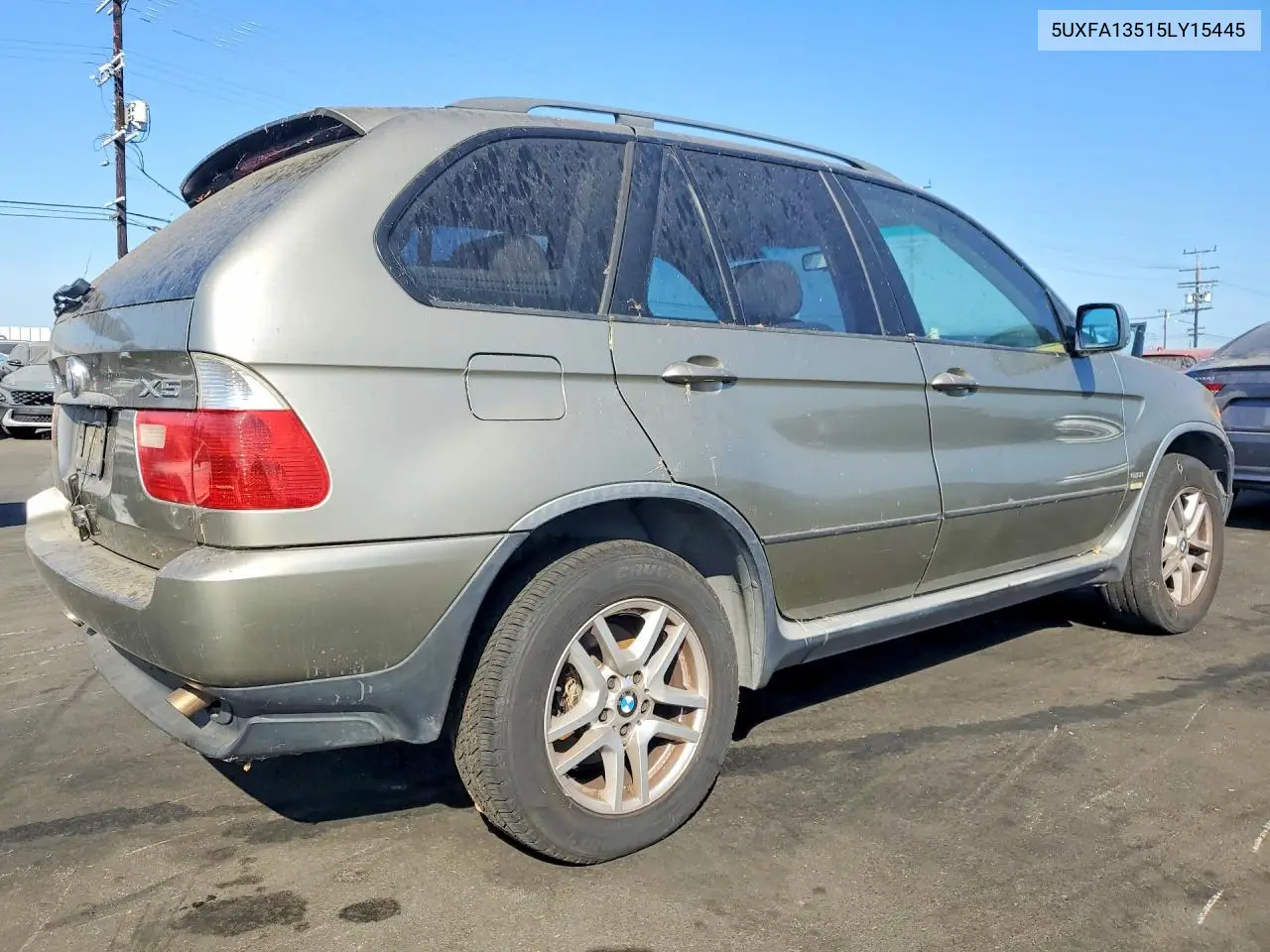 2005 BMW X5 3.0I VIN: 5UXFA13515LY15445 Lot: 61350936