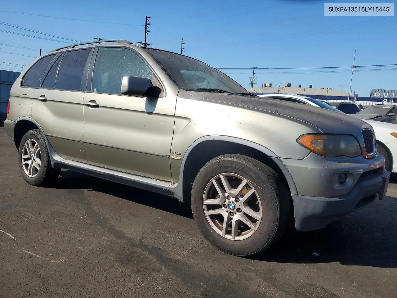 2005 BMW X5 3.0I VIN: 5UXFA13515LY15445 Lot: 61350936