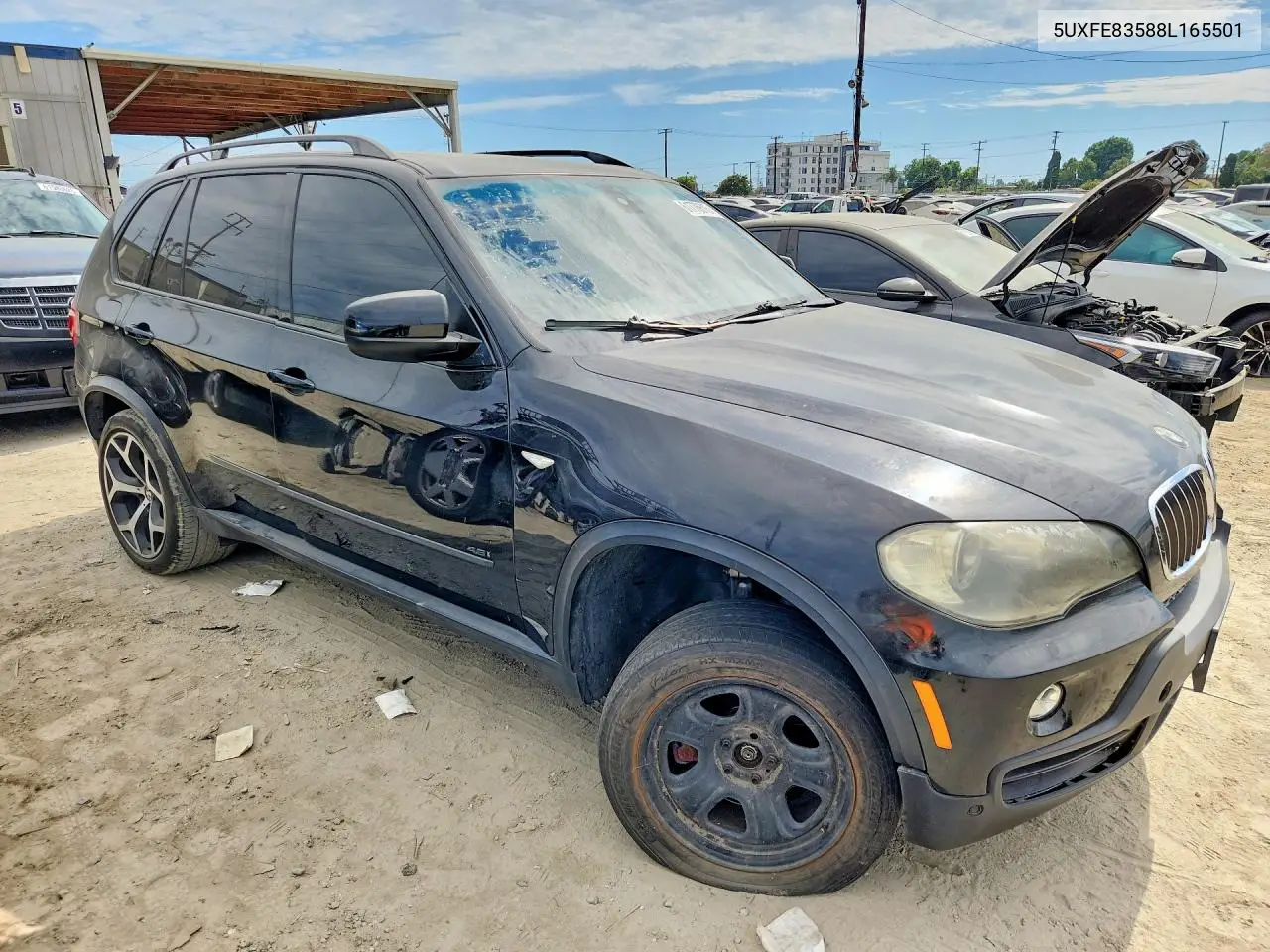 2008 BMW X5 4.8I VIN: 5UXFE83588L165501 Lot: 61776616
